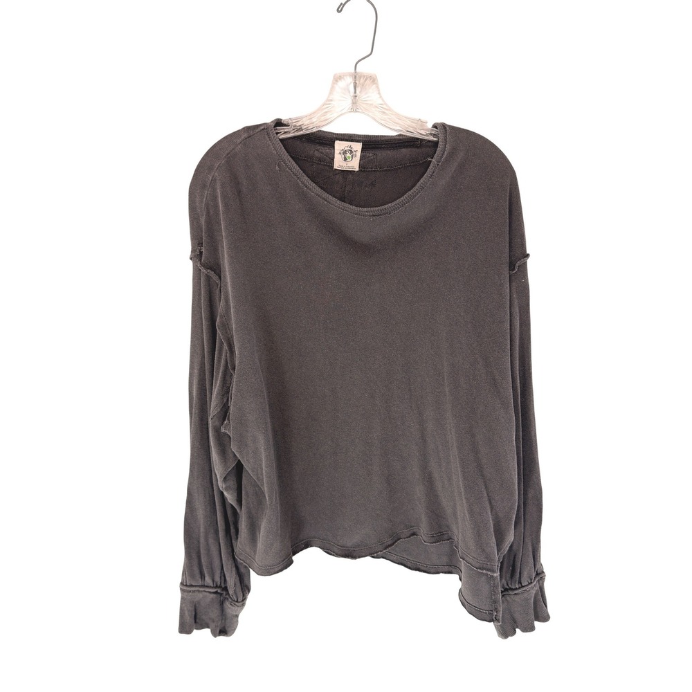Freeโ People We the Free Ready for the Tee Pullover Gray Basic Long Sleeve Small